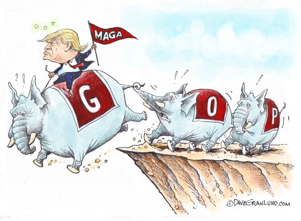 Trump Takes The GOP Over A Cliff
