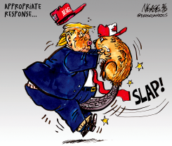 CANADA SLAPS TRUMP BACK by Steve Nease