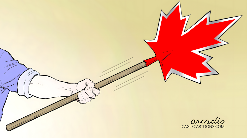 Canada's Maple Leaf Flag Waves On