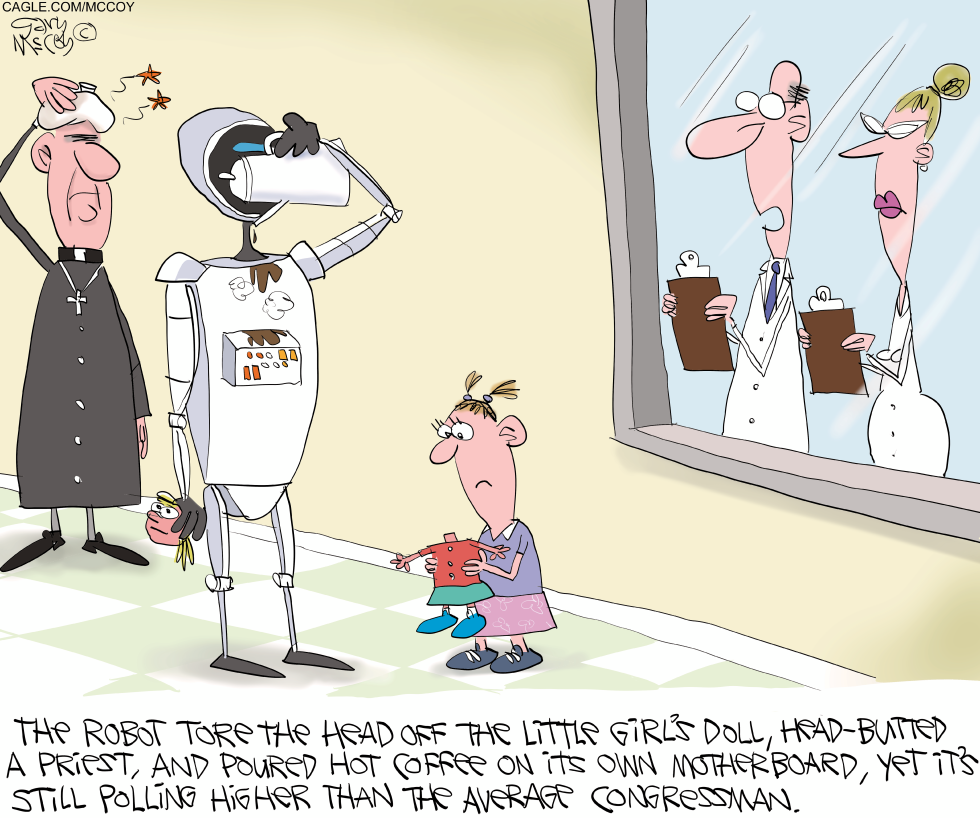 Robot Outpolls Average Congressman Despite Mishaps