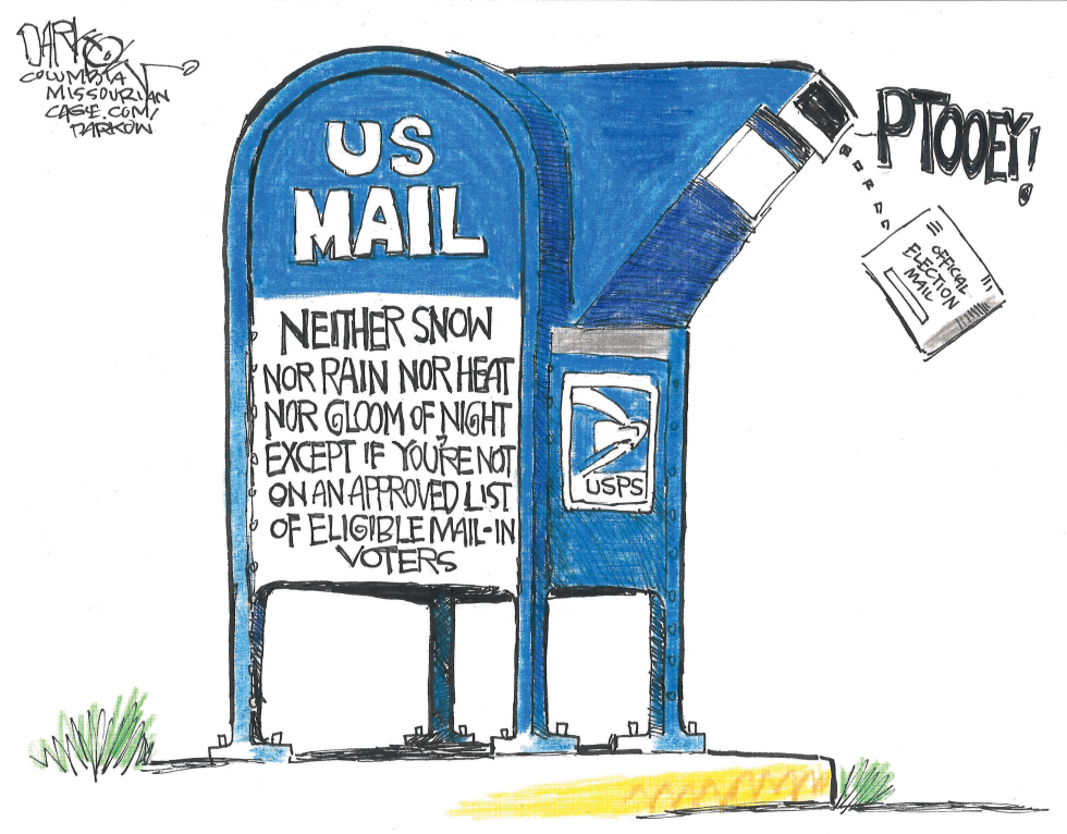 USPS Mailbox Rejects Mail-In Ballots from Unapproved Voters
