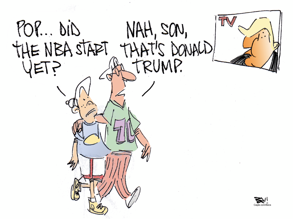 Dad Confuses Trump Appearance with NBA Tipoff