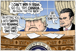 TRUMP TARGETS CANADA WITH TARIFFS by Monte Wolverton