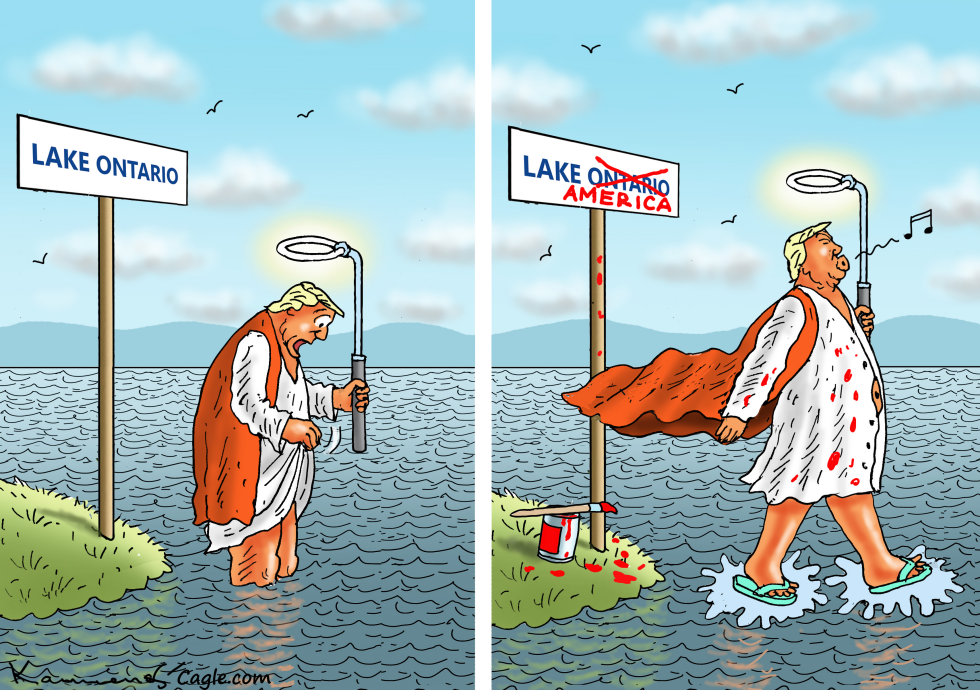 Trump Declares Lake Ontario Now Lake America in Bold Rebrand