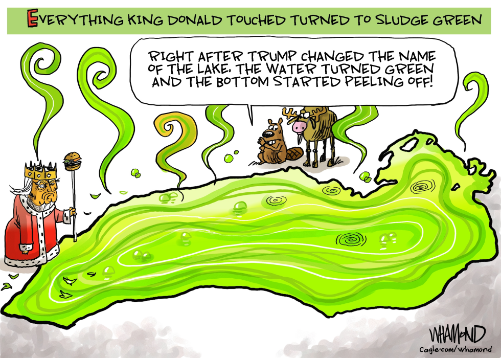 Trump's Lake Renaming Sparks Green Sludge Crisis