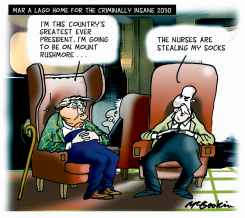 TRUMP MAR-A-LAGO INSANE ASYLUM DELUSIONS by Malcolm McGookin