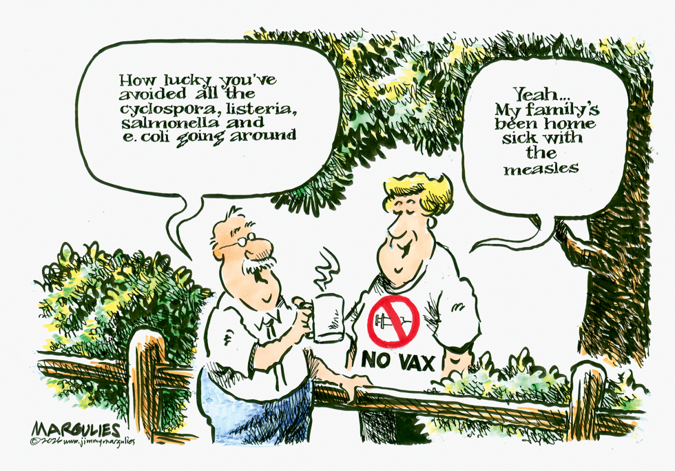 No-Vax Neighbors Highlight Irony of Measles Amid Food Safety Talk