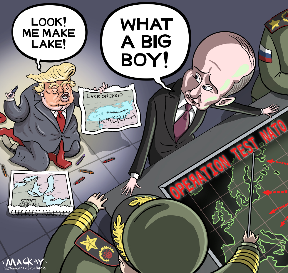 Trump Claims Lake Ontario as 'Lake America' While Putin Watches