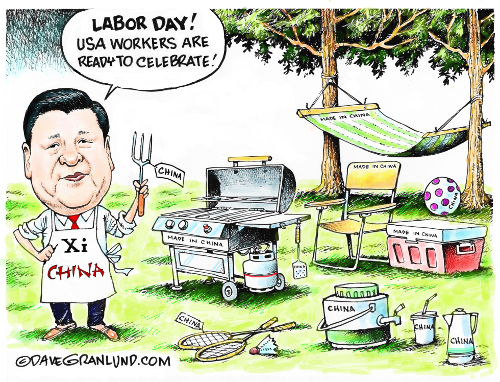 USA workers celebrating Labor Day