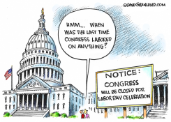 CONGRESS CELEBRATES LABOR DAY by Dave Granlund