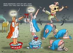 TRUMP SENDS GIFT TO AFD LEADER by Marian Kamensky