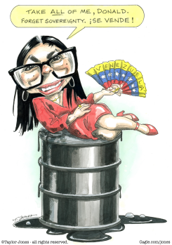 DELCY RODRIGUEZ SELLS VENEZUELA TO TRUMP by Taylor Jones