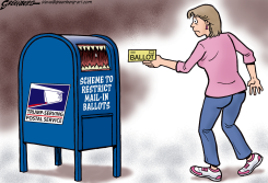 MAIL-IN BALLOT MAILBOX TRAP by Steve Greenberg