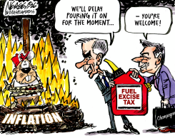 CARNEY DELAYS FUEL EXCISE TAX AMID INFLATION by Steve Nease