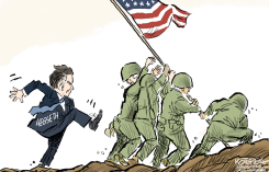 HEGSETH DAMAGES MILITARY READINESS by Jeff Koterba