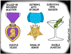 SURVIVING PETE HEGSETH by Bob Englehart