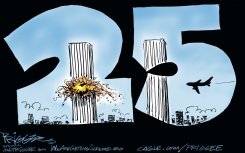 25 YEARS AFTER 9/11 by Milt Priggee