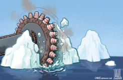 DRILL MACHINE BREAKS ARCTIC ICE by Luojie