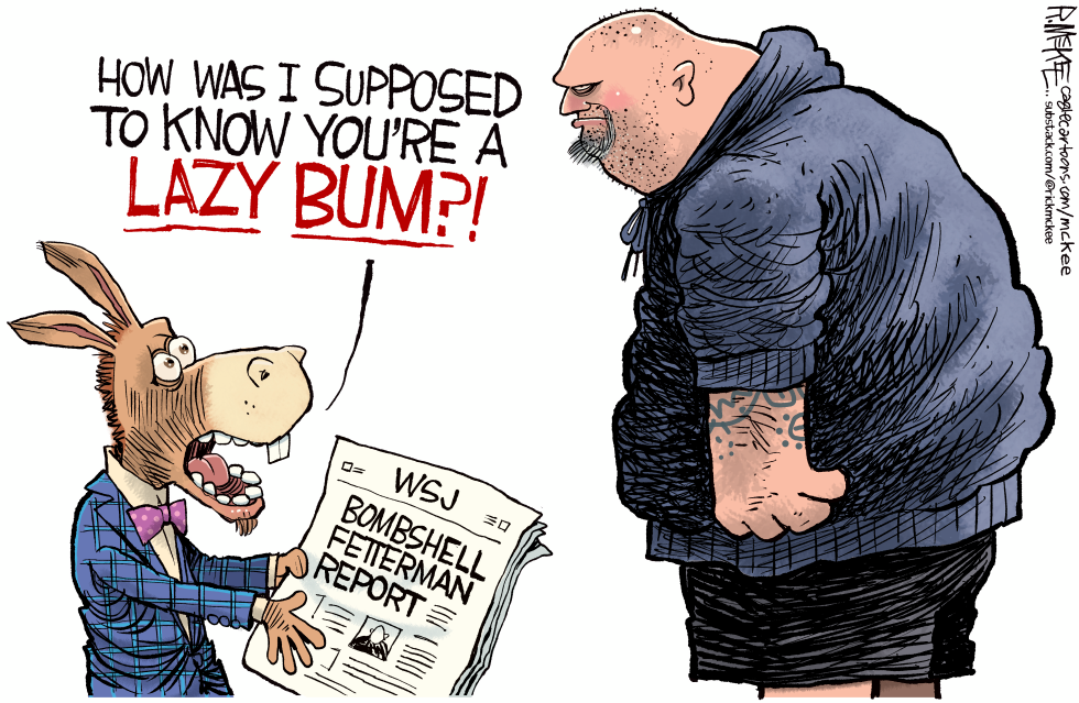Fetterman Bristles at WSJ Lazy Bum Report