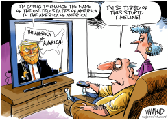 TRUMP PROPOSES RENAMING THE UNITED STATES by Dave Whamond