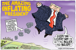 THE AMAZING INFLATING PRESIDENT by Monte Wolverton