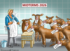 MIDTERMS 2026 LEADING THE CATTLE TO SLAUGHTER by Marian Kamensky