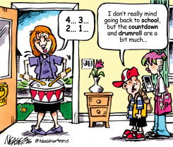 COUNTDOWN TO SCHOOL BEGINS by Steve Nease