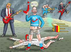 HAPPY DICTATORS CELEBRATE THE AFD by Marian Kamensky