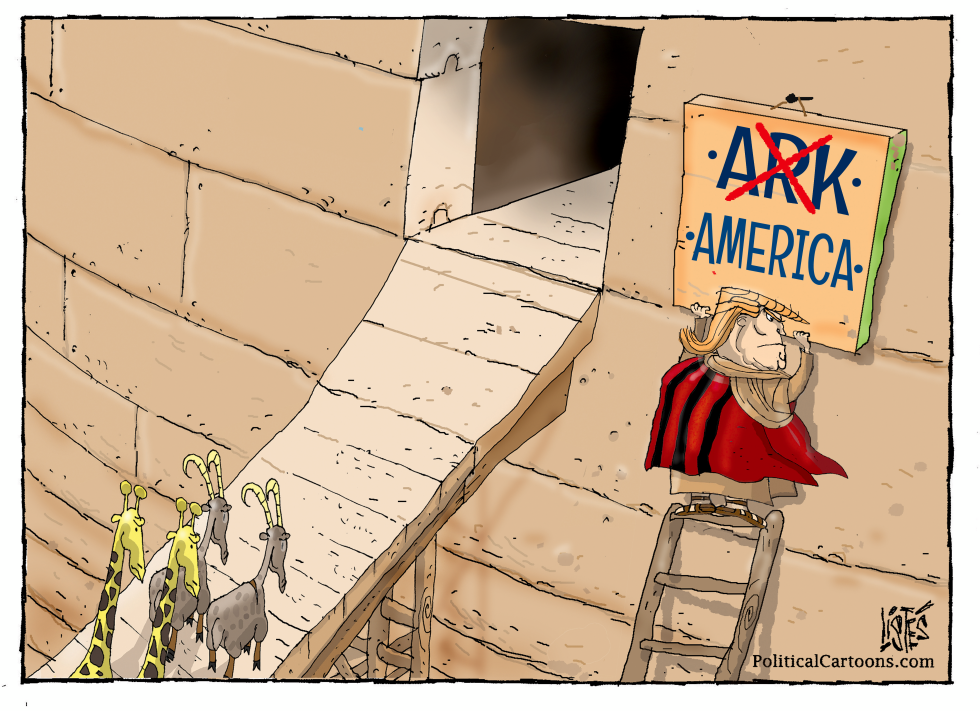Trump Pushes Biblical Rebrand of the Ark
