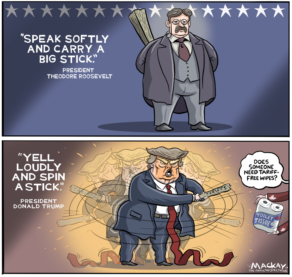 Trump Spins Roosevelt Big Stick Into Tariff Chaos