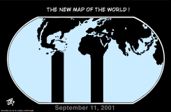 THE NEW MAP OF THE WORLD.. 9/11 ANNIVERSARY by Emad Hajjaj