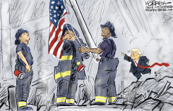 TRUMP ON 9/11 by Jeff Koterba