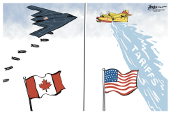 US TARIFFS PROMPT CANADIAN RETALIATION by Manny Francisco