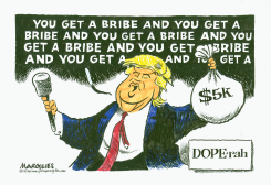 TRUMP BRIBE GIVEAWAY by Jimmy Margulies