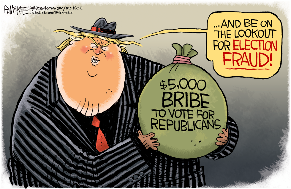 Trump Warns of Election Fraud While Pushing Voter Bribes