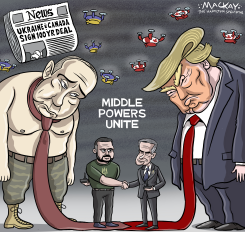 CANADA UKRAINE PACT SPURS MIDDLE POWERS by Graeme MacKay