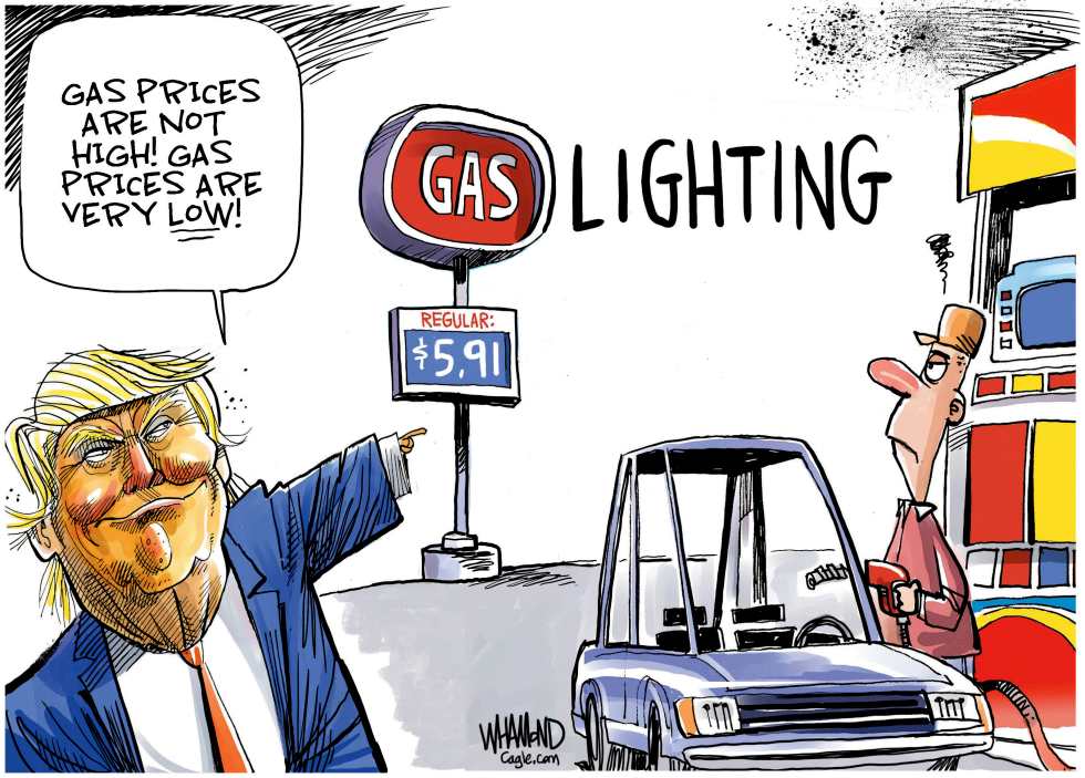 Trump Denies High Gas Prices Despite Pump Reality
