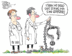 ALL OFF THE LEASH TO ANNIHILATE HUMANITY by John Darkow