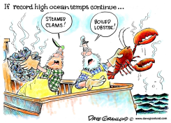 RECORD HIGH OCEAN TEMPS by Dave Granlund