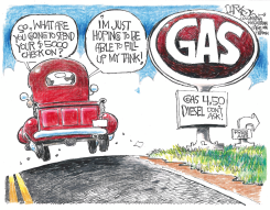 5,000 DIVIDEND CHECKS WON'T EVEN FILL YOUR GAS TANK by John Darkow