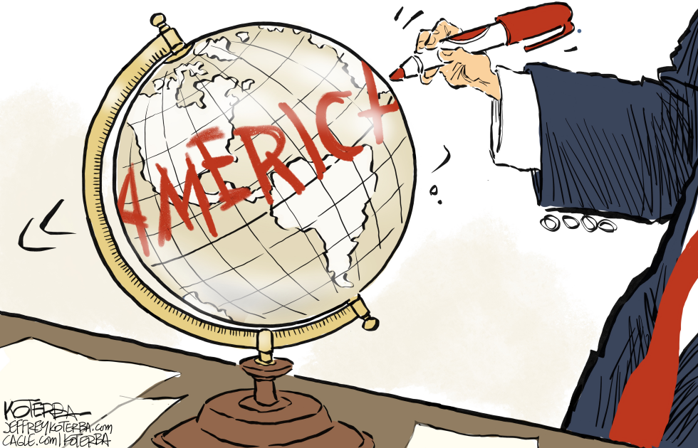 Trump Rebrands Globe as 4merica