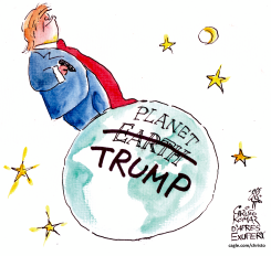 TRUMP REBRANDS PLANET EARTH by Christo Komarnitski