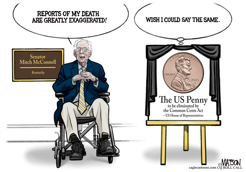 McConnell Returns to Senate as House Advances Penny Elimination