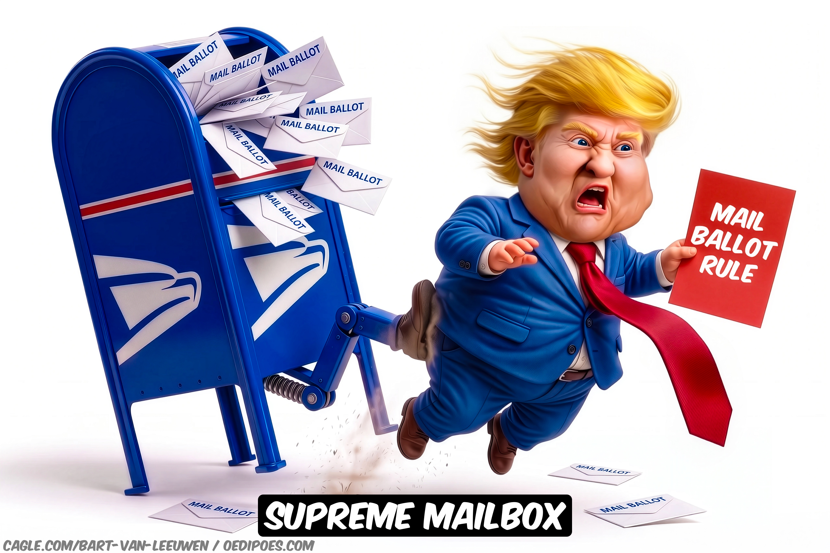 Trump Targets Mail Ballots in Election Rules Push