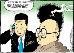 KOREAN NUCLEAR TEST  by Bob Englehart