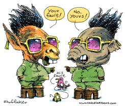 NORTH KOREA FAULT  by Sandy Huffaker