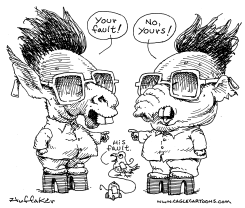 NORTH KOREA FAULT by Sandy Huffaker