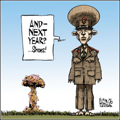 NORTH KOREAN NUCLEAR TEST by Terry Mosher