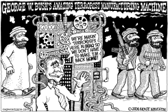 BUSH TERRORIST MACHINE by Monte Wolverton