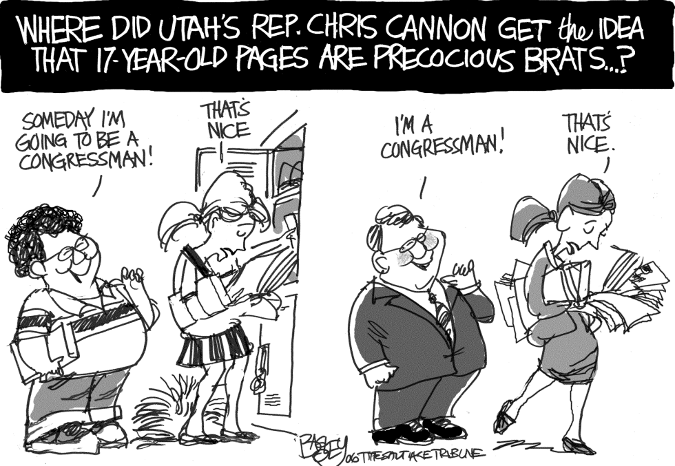  LOCAL PAGING CONGRESSMAN CANNON  by Pat Bagley